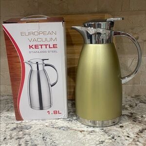 Stainless Steel Gold Vacuum Kettle